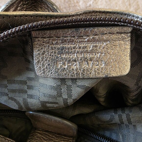Authentic Salvatore Ferragamo Metallic Leather Gancini Tote – Made in Italy - Picture 6 of 16